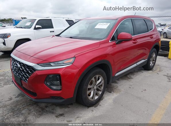 5NMS2CAD9LH297036 2020 HYUNDAI SANTA FE Red Передня ліва чверть