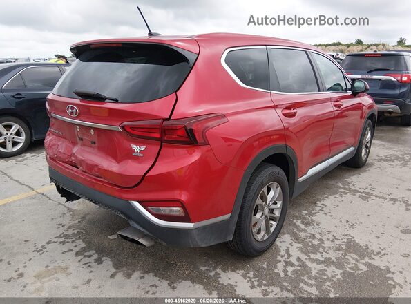 5NMS2CAD9LH297036 2020 HYUNDAI SANTA FE Red Задня права чверть