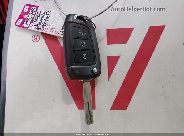 5NMS2CAD9LH297036 2020 HYUNDAI SANTA FE Red Вид панелі приладів