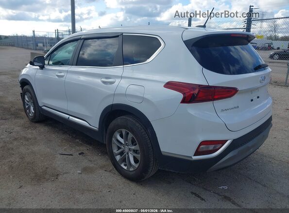 5NMS2CADXKH003285 2019 HYUNDAI SANTA FE White Rear left