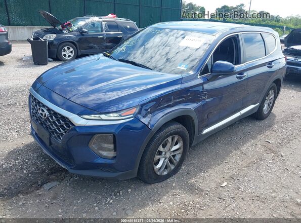 5NMS2CADXLH226072 2020 HYUNDAI SANTA FE Blue Передня ліва чверть