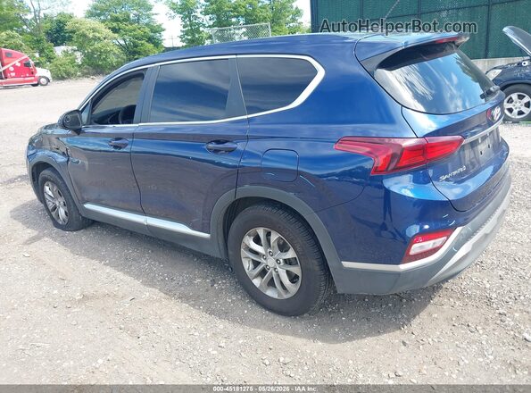 5NMS2CADXLH226072 2020 HYUNDAI SANTA FE Blue Задня ліва чверть