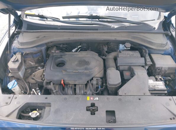 5NMS2CADXLH226072 2020 HYUNDAI SANTA FE Blue Вид ззаду