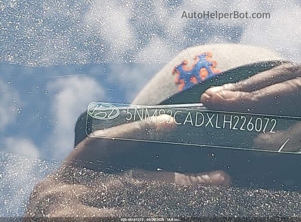 5NMS2CADXLH226072 2020 HYUNDAI SANTA FE Blue 