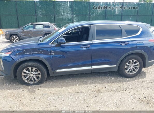 5NMS2CADXLH226072 2020 HYUNDAI SANTA FE Blue Панорамний вид салону 360°