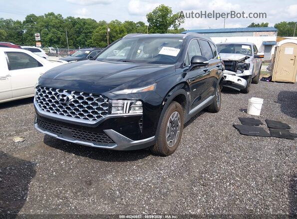 5NMS2DA13PH008654 2023 HYUNDAI SANTA FE HYBRID Black Առջևի ձախ երեք քառորդ տեսարան