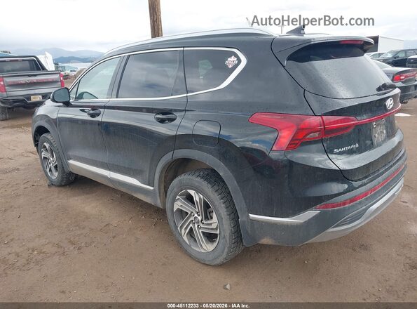 5NMS2DAJ0NH438400 2022 HYUNDAI SANTA FE Black Trasero izquierdo