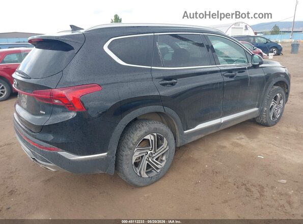 5NMS2DAJ0NH438400 2022 HYUNDAI SANTA FE Black Trasero derecho