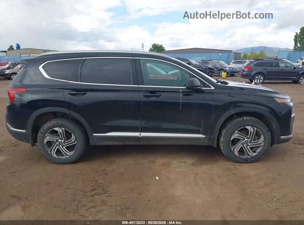 5NMS2DAJ0NH438400 2022 HYUNDAI SANTA FE Black Vista interior trasera