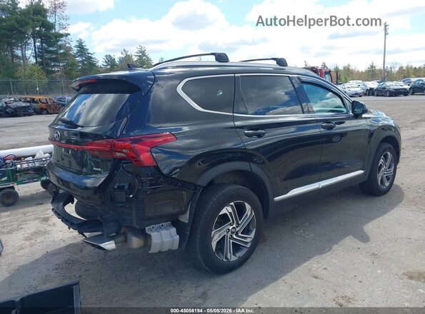 5NMS2DAJ6NH474303 2022 HYUNDAI SANTA FE Черный Задняя правая четверть