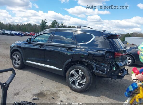 5NMS2DAJ6NH474303 2022 HYUNDAI SANTA FE Черный Задняя левая четверть
