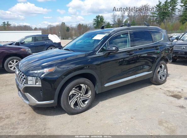5NMS2DAJ6NH474303 2022 HYUNDAI SANTA FE Черный Передняя левая четверть