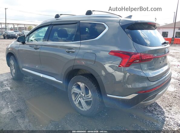 5NMS2DAJ8MH349642 2021 HYUNDAI SANTA FE Gray Trasero izquierdo