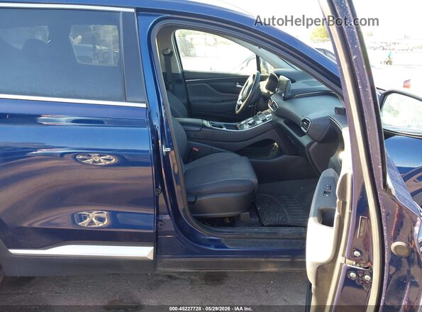 5NMS2DAJ8NH477946 2022 HYUNDAI SANTA FE Blue Front interior view