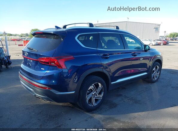 5NMS2DAJ8NH477946 2022 HYUNDAI SANTA FE Blue Rear right