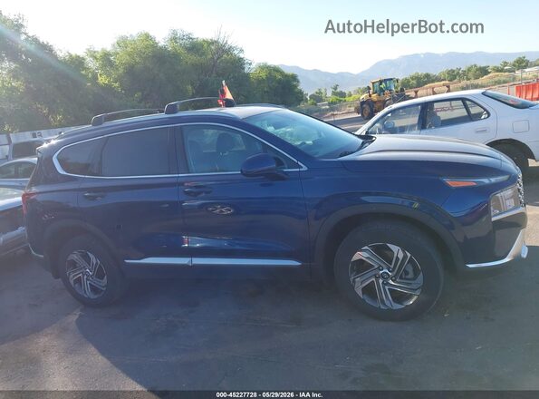 5NMS2DAJ8NH477946 2022 HYUNDAI SANTA FE Blue Rear interior view