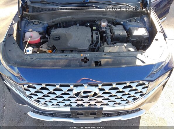 5NMS2DAJ8NH477946 2022 HYUNDAI SANTA FE Blue Rear view