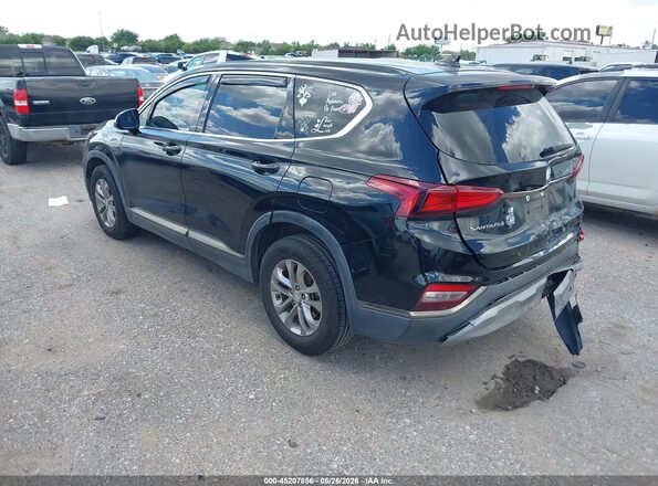 5NMS33AD0KH053030 2019 HYUNDAI SANTA FE Black Tył lewy