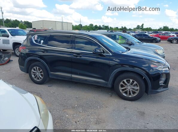 5NMS33AD0KH053030 2019 HYUNDAI SANTA FE Black Widok wnętrza z tyłu