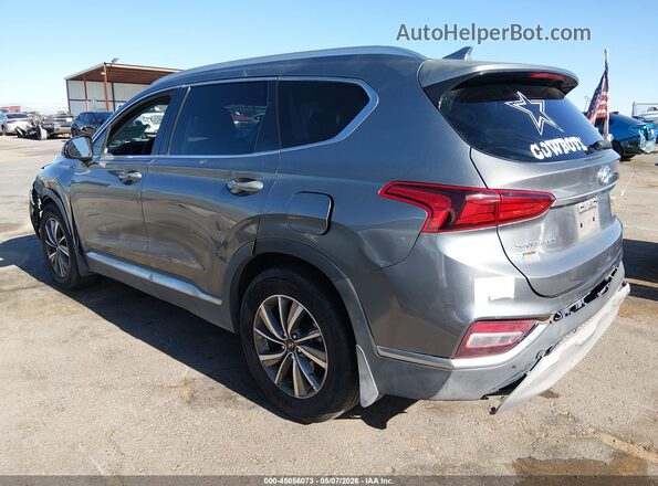 5NMS33AD0KH106518 2019 HYUNDAI SANTA FE Gray Trasero izquierdo