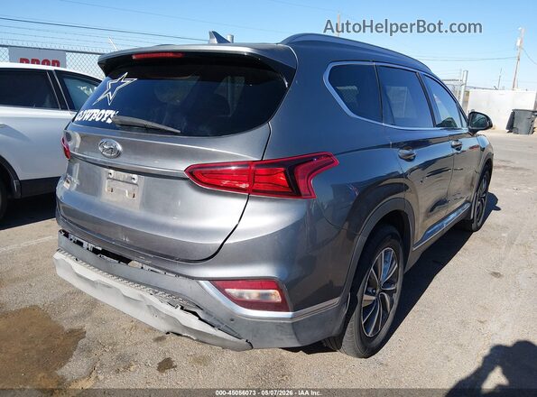 5NMS33AD0KH106518 2019 HYUNDAI SANTA FE Gray Trasero derecho