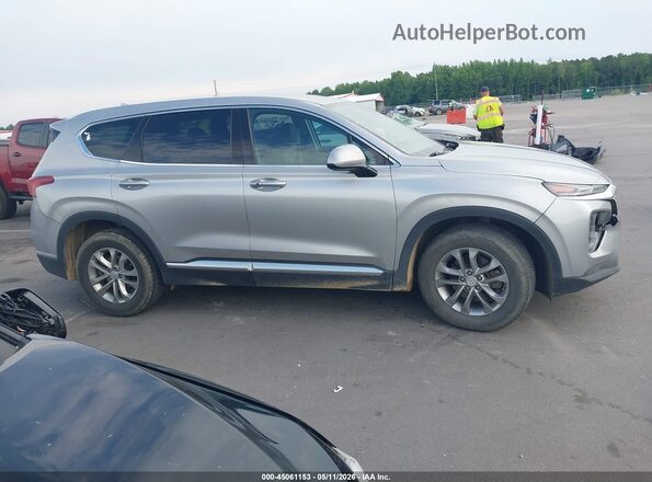 5NMS33AD1LH224224 2020 HYUNDAI SANTA FE Silver Вид задньої частини салону