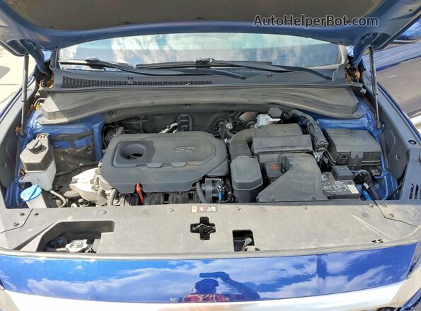 5NMS33AD2LH144818 2020 HYUNDAI SANTA Синий Вид подкапотного пространства