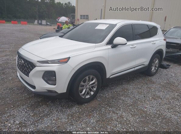 5NMS33AD3KH008308 2019 HYUNDAI SANTA FE White Առջևի ձախ երեք քառորդ տեսարան