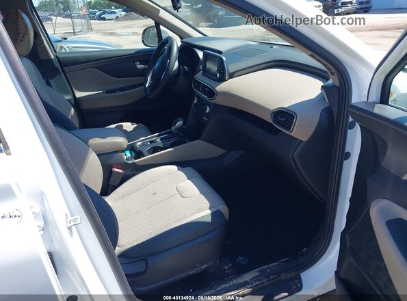 5NMS33AD3KH059968 2019 HYUNDAI SANTA FE White Widok wnętrza z przodu