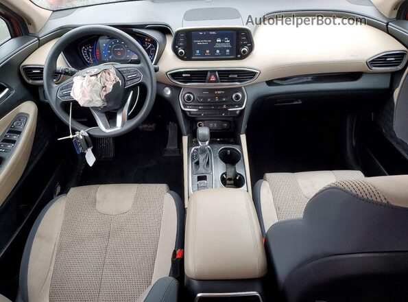 5NMS33AD3LH168626 2020 HYUNDAI SANTA Red Dashboard view