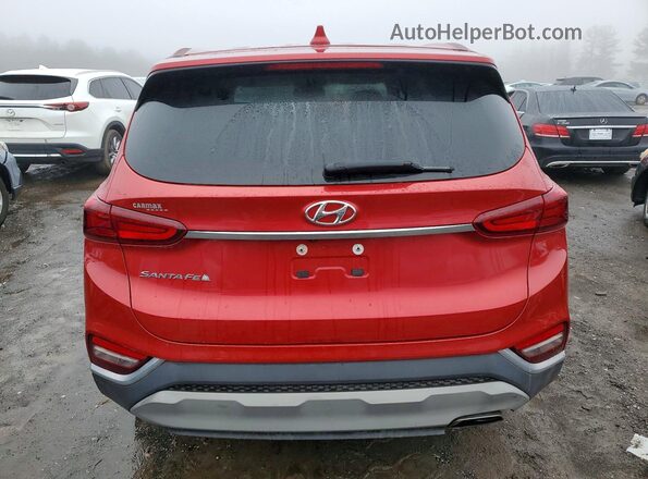 5NMS33AD3LH168626 2020 HYUNDAI SANTA Red Rear view
