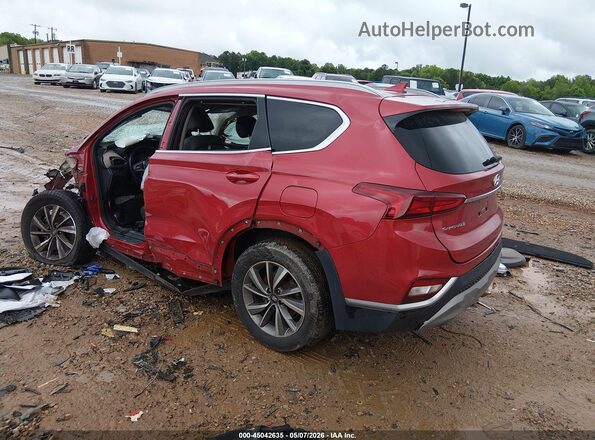 5NMS33AD4KH020953 2019 HYUNDAI SANTA FE Красный Задняя левая четверть