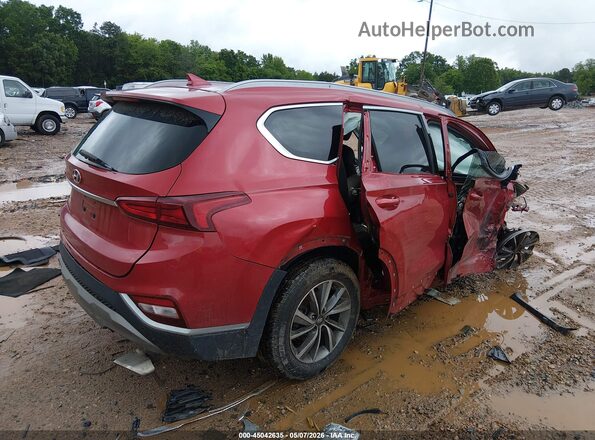 5NMS33AD4KH020953 2019 HYUNDAI SANTA FE Красный Задняя правая четверть