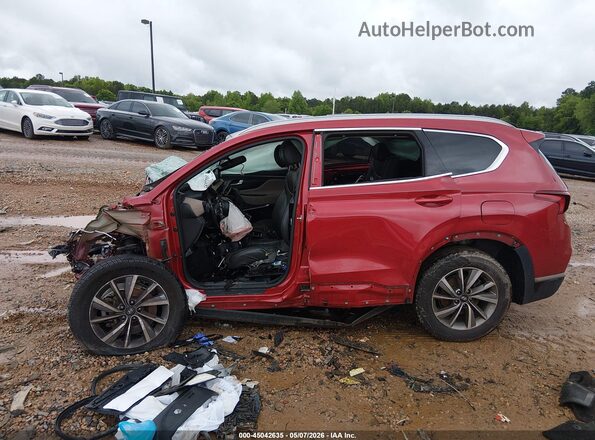 5NMS33AD4KH020953 2019 HYUNDAI SANTA FE Красный Вид задней части салона