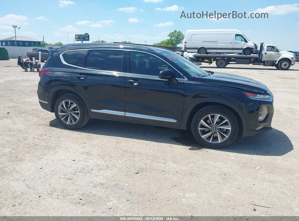 5NMS33AD4LH211113 2020 HYUNDAI SANTA FE Black Вид задньої частини салону