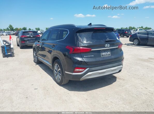 5NMS33AD4LH211113 2020 HYUNDAI SANTA FE Black Задня ліва чверть