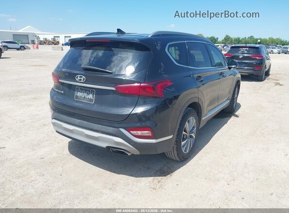 5NMS33AD4LH211113 2020 HYUNDAI SANTA FE Black Задня права чверть