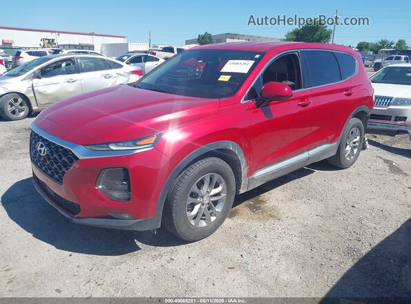 5NMS33AD6LH150184 2020 HYUNDAI SANTA FE Red Առջևի ձախ երեք քառորդ տեսարան