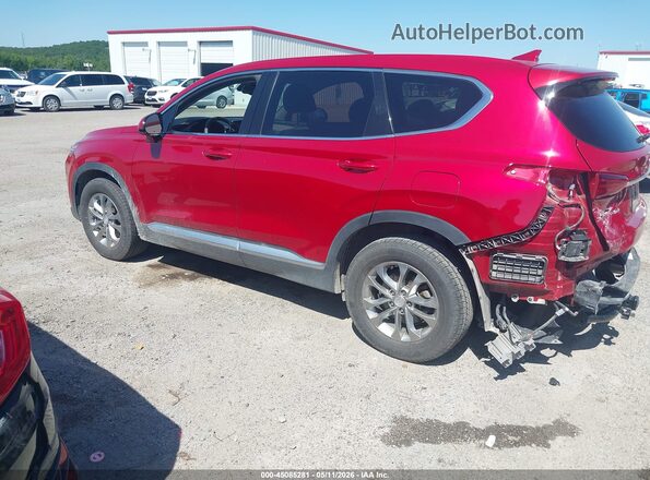 5NMS33AD6LH150184 2020 HYUNDAI SANTA FE Red Հետևի ձախ