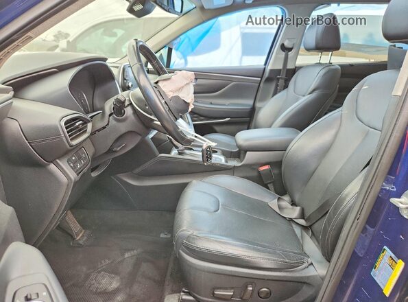 5NMS33AD7LH156687 2020 HYUNDAI SANTA Blue Widok wnętrza z przodu