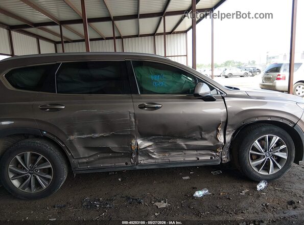 5NMS33AD8KH053891 2019 HYUNDAI SANTA FE Brown Front view
