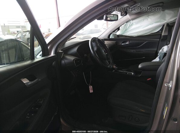 5NMS33AD8KH053891 2019 HYUNDAI SANTA FE Brown Front interior view