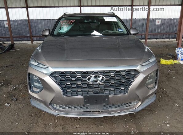 5NMS33AD8KH053891 2019 HYUNDAI SANTA FE Brown Instrument cluster view