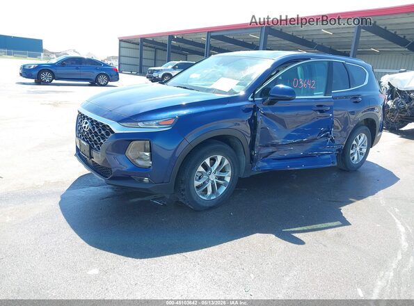 5NMS33AD8LH195627 2020 HYUNDAI SANTA FE Blue Przód lewy