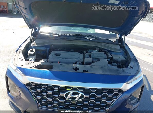 5NMS33AD8LH195627 2020 HYUNDAI SANTA FE Blue Widok z tyłu
