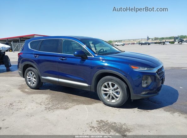 5NMS33AD8LH195627 2020 HYUNDAI SANTA FE Blue Widok wnętrza 360 stopni