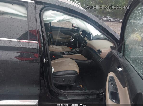 5NMS33AD8LH254515 2020 HYUNDAI SANTA FE Black Front interior view