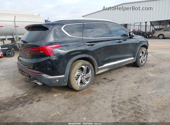 5NMS34AJ1NH466980 2022 HYUNDAI SANTA FE Black Задня права чверть