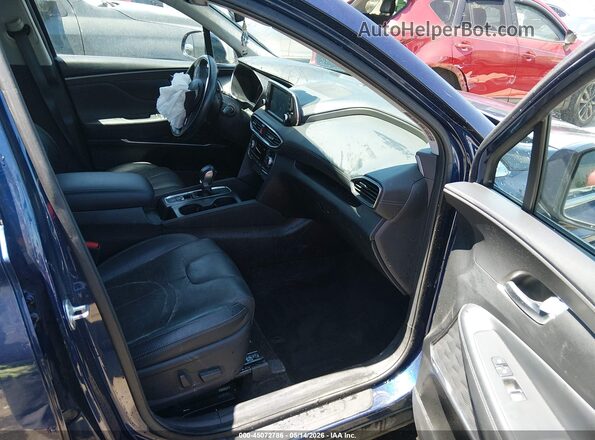 5NMS3CAA7LH290119 2020 HYUNDAI SANTA FE Blue Widok wnętrza z przodu