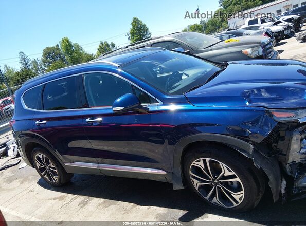 5NMS3CAA7LH290119 2020 HYUNDAI SANTA FE Blue Widok zestawu wskaźników
